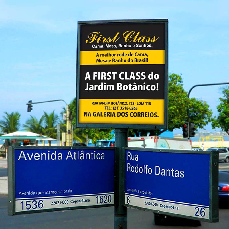 Placa de Rua - First Class